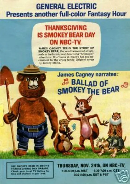 Anuncio del oso Smokey de 1966 para NBC
